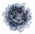 neuveden: Závěsná květina z peří - šedo modrá