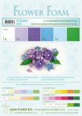 neuveden: Flower Foam Speciální pěnová guma A4 - modrofialové barvy 6 ks
