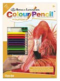 neuveden: Royal & Langnickel Malování podle čísel Pastelkami - Plameňák (Color Pencil