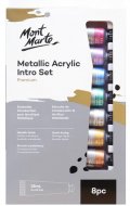 neuveden: Mont Marte Sada akrylových barev Metall 8181, tuba 8x18 ml