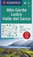 neuveden: Alto Garda, Ledro, Valle de Sarca 1:25 000 / turistická mapa KOMPASS 096