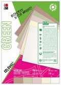 neuveden: Marabu Green Sada papírů A4 Nature mix odstínů