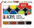 neuveden: Marabu Sada akrylových barev Basic 12 x 18 ml