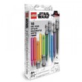 neuveden: LEGO Star Wars Set Gelových per - světelný meč 10 ks