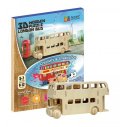 neuveden: NiXiM Dřevěné 3D puzzle - Londýnský autobus