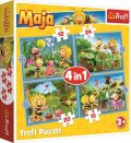 neuveden: Trefl Puzzle Včelka Mája - Dobrodružství 4v1 (12,15,20,24 dílků)