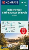 neuveden: Baldeneysee, Elfringhauser Schweiz, Wuppertal 1:25 000 / turistická mapa KO