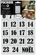 neuveden: Šablona Aladine - Adventní kalendář 20 x 30 cm