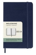 neuveden: Moleskine Zápisník plánovací 18 měsíční 2023-24 tvrdý modrý S