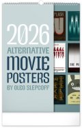 neuveden: Kalendář 2026 nástěnný: Alternative Movie Poster, 33 x 46 cm