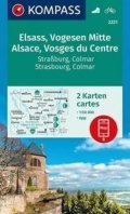 neuveden: Elsass/Vogesen Mitte (sada 2 mapy) 2221 NKOM