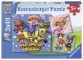 neuveden: Puzzle Tlapková Patrola 3x49 dílků