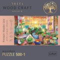 neuveden: Trefl Wood Craft Origin Puzzle Plážový domek 501 dílků - dřevěné