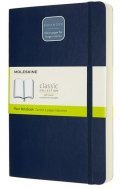 neuveden: Zápisník Moleskine Expanded - měkké desky, L, čistý - modrý