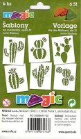 neuveden: MAGIC papírové šablony na malování KAKTUSY