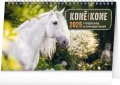 neuveden: Kalendář 2025 stolní: Koně - Kone CZ/SK, 23,1 × 14,5 cm