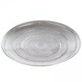 neuveden: Keramický tác - stříbrný 25,5 cm