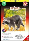 neuveden: Mýval – Papírový 3D model/56 dílků