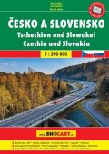 neuveden: Česko a Slovensko 1:200 000 / autoatlas (A5, spirála)