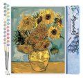 : Malování podle čísel - Van Gogh Slunečnice bez rámu 40x50cm