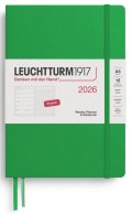 neuveden: Weekly Planner & Notebook 2026 Medium (A5) Spring Leaf - tečkovaný