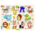 neuveden: Dřevěné puzzle safari