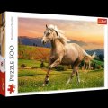neuveden: Trefl Puzzle Cválající kůň - Odpolední běh / 500 dílků