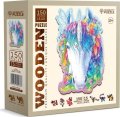 neuveden: Dřevěné puzzle Stylový jednorožec 150 dílků