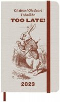 neuveden: Moleskine Alenka v říši divů plánovací zápisník 2023 Rabbit S