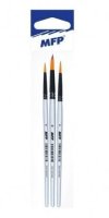 neuveden: Štětec synthetic kulatý - set 3ks (6, 8, 10)