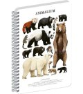 : Spirálový blok Animalium - Medvědovité šelmy, čistý, A5