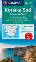 neuveden: Korsika jih - s dálkovou turistickou stezkou GR20 1:50 000 / sada 3 turisti