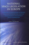 Von Der Dunk Frans G.: National Space Legislation in Europe