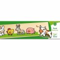 neuveden: DJECO Jednoduché vkladací puzzle s úchytky domací zvířata