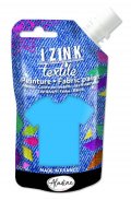 neuveden: Textilní barva IZINK Textile - nebeská modrá, 80 ml