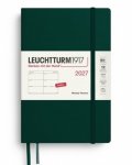 -: Týdenní plánovač Forest Green, Paperback B6+ 2027, anglicky