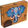 neuveden: Unidragon dřevěné puzzle - Slon velikost L