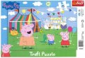 neuveden: Trefl Puzzle Peppa Pig - V zábavním parku / 15 dílků