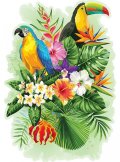 neuveden: Wooden City Puzzle Tropičtí ptáci, dřevěné, 300 dílků