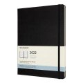 neuveden: Moleskine Měsíční diář 2022 černý XL, tvrdý