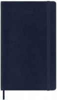 neuveden: Moleskine Plánovací zápisník 2023 modrý L, měkký