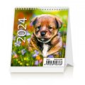 neuveden: Kalendář stolní 2024 - Mini Puppies