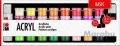 neuveden: Marabu akrylová barva sada 32x3,5ml + 2x59ml