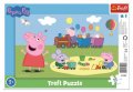 neuveden: Puzzle Prasátko Peppa - Veselý vláček 15 dílků