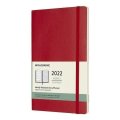 neuveden: Moleskine Plánovací zápisník 2022 červený L, měkký