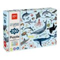 neuveden: APLI edukativní puzzle – Ohrožená zvířata v oceánu, 200 ks