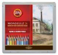 neuveden: Koh-i-noor akvarelové pastelky MONDELUZ - Krajina 24 ks v plechové krabičce