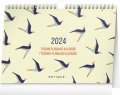 neuveden: Kalendář 2024 stolní: Ptáčci, plánovací s háčkem, 30 × 21 cm