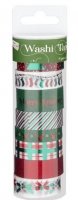 neuveden: Dekorační lepicí páska - Washi pásky vánoční 8ks x 3m