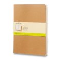 neuveden: Sešity Moleskine Cahier, XL, čisté, 3 ks - karton